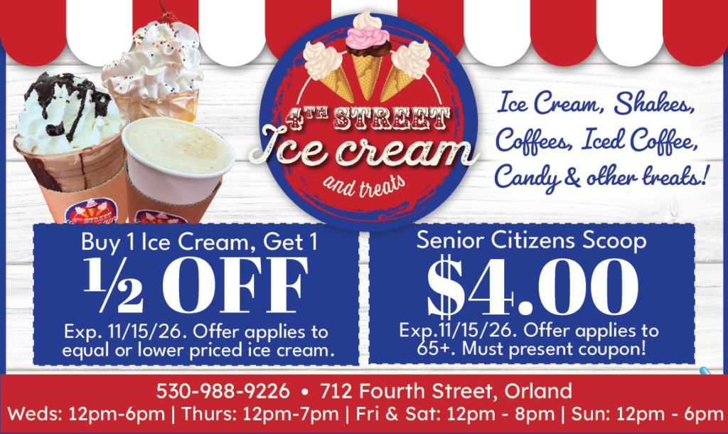 Print ad for 4th Street Ice Cream