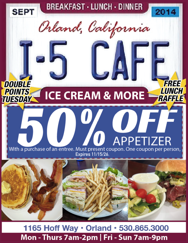 Print ad for I-5 Cafe and Creamery