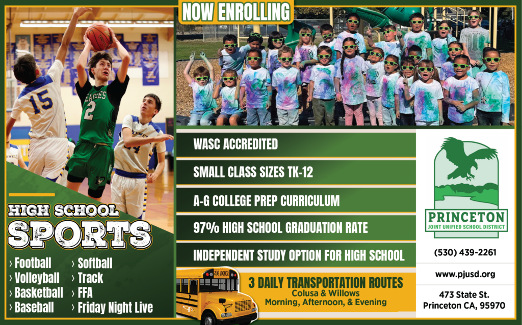 Print ad for Princeton Joint Unified School District