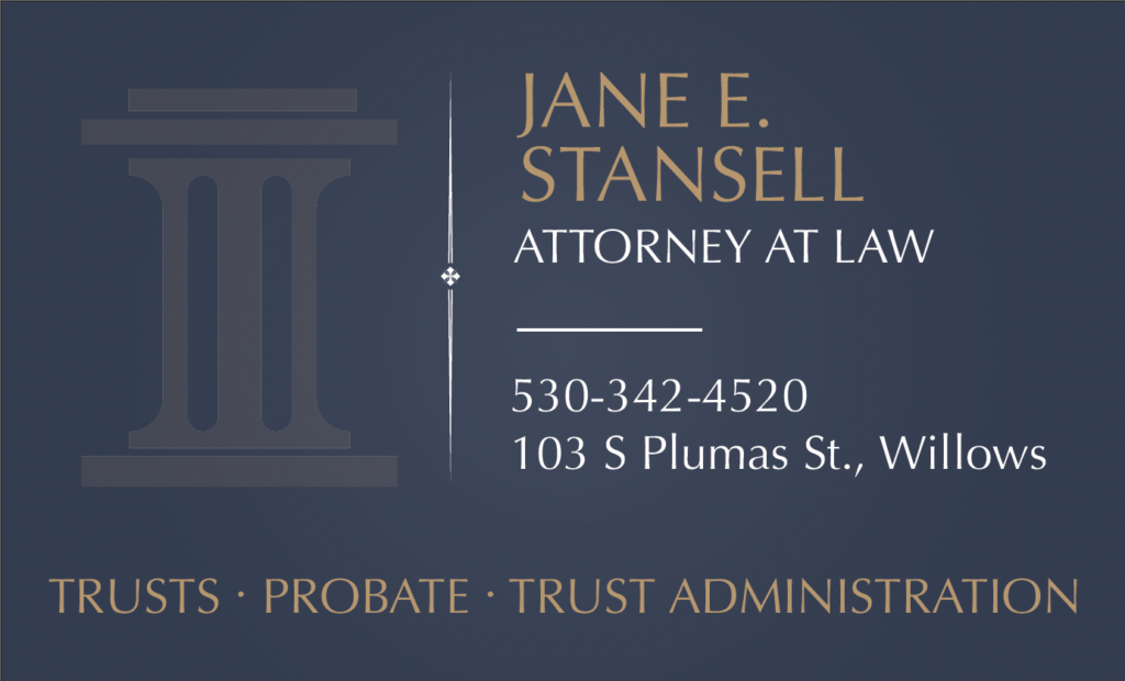 Print ad for Jane E. Stansell – Attorney At Law