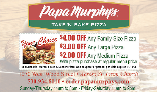 Printed Shopper coupon for Papa Murphy’s Take ‘N’ Bake Pizza