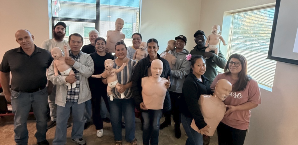 Flyer for Childcare, CPR, AED, and First Aid Training – Mata Vital Solutions