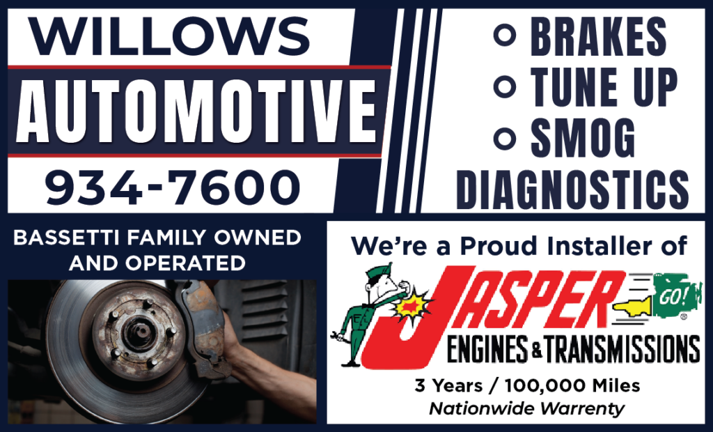 Print ad for Willows Automotive